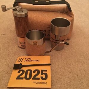 New Fog Hashing Coffee Grinder and Mug Set